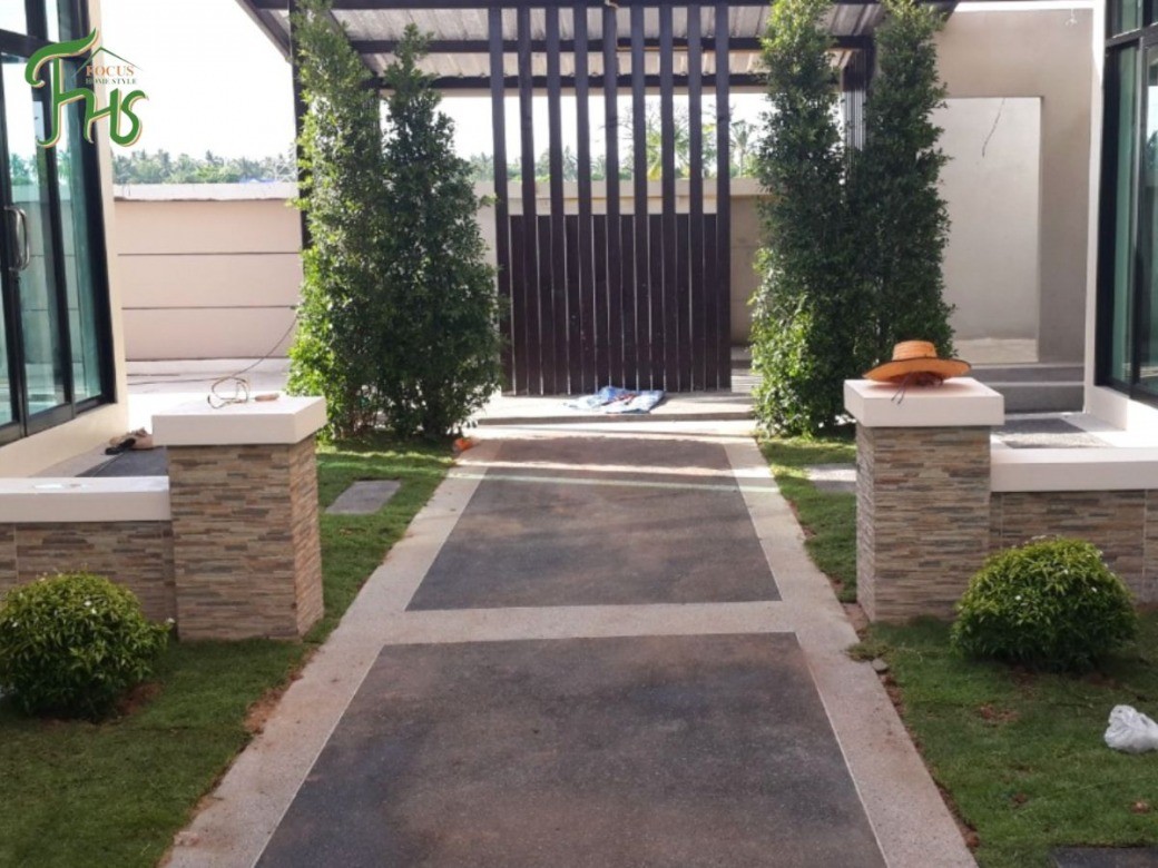 งานก่อสร้างรีสอร์ท 12 ห้องพร้อมมุมกาแฟ